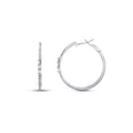 0,53 Carat Diamond Hoop Earrings