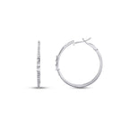 0,53 Carat Diamond Hoop Earrings