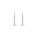 0,53 Carat Diamond Hoop Earrings