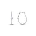 0,70 Carat Diamond Hoop Earrings