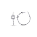 0,46 Carat Diamond Hoop Earrings