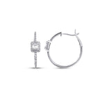 0,46 Carat Diamond Hoop Earrings