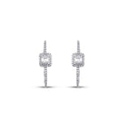 0,46 Carat Diamond Hoop Earrings