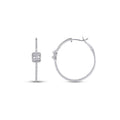 0,54 Carat Diamond Hoop Earrings