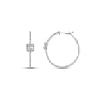 0,54 Carat Diamond Hoop Earrings