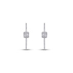 0,54 Carat Diamond Hoop Earrings