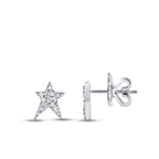0,13 Carat Diamond Star Earrings
