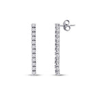 0,54 Carat Diamond Tennis Earrings