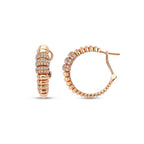 0,56 Carat Diamond Hoop Earrings