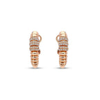0,56 Carat Diamond Hoop Earrings