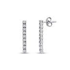 0,79 Carat Diamond Tennis Earrings