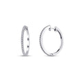 0,30 Carat Diamond Hoop Earrings