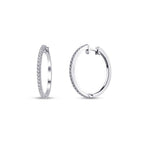 0,30 Carat Diamond Hoop Earrings