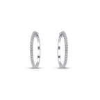 0,30 Carat Diamond Hoop Earrings