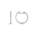 0,29 Carat Diamond Hoop Earrings
