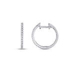 0,29 Carat Diamond Hoop Earrings