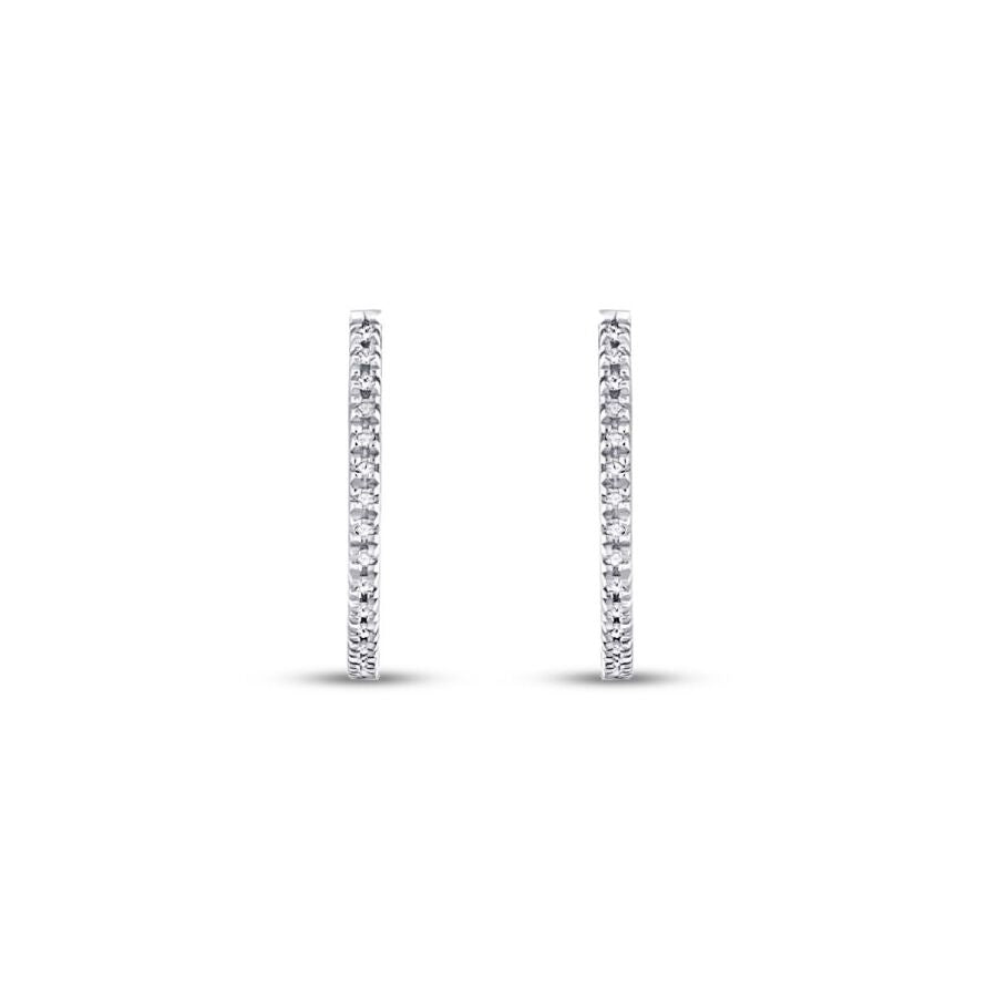 0,29 Carat Diamond Hoop Earrings