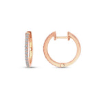 0,37 Carat Diamond Hoop Earrings