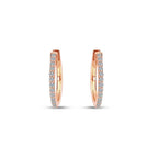 0,37 Carat Diamond Hoop Earrings