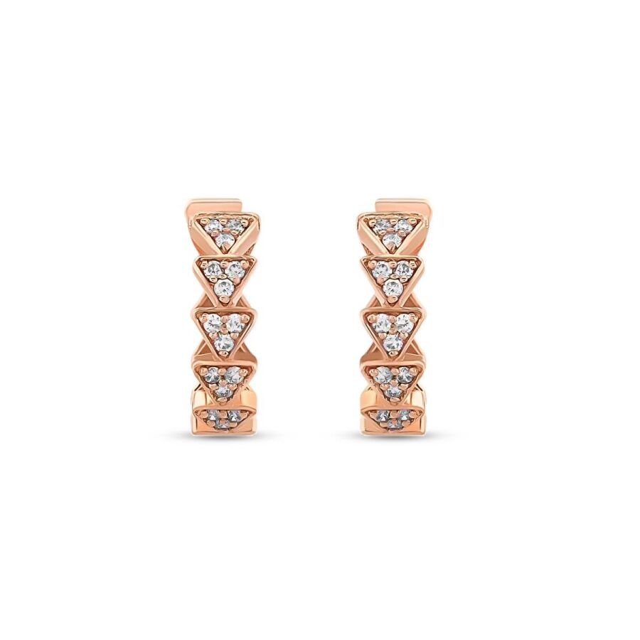 0,22 Carat Diamond Hoop Earrings
