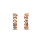 0,22 Carat Diamond Hoop Earrings