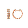 0,22 Carat Diamond Hoop Earrings