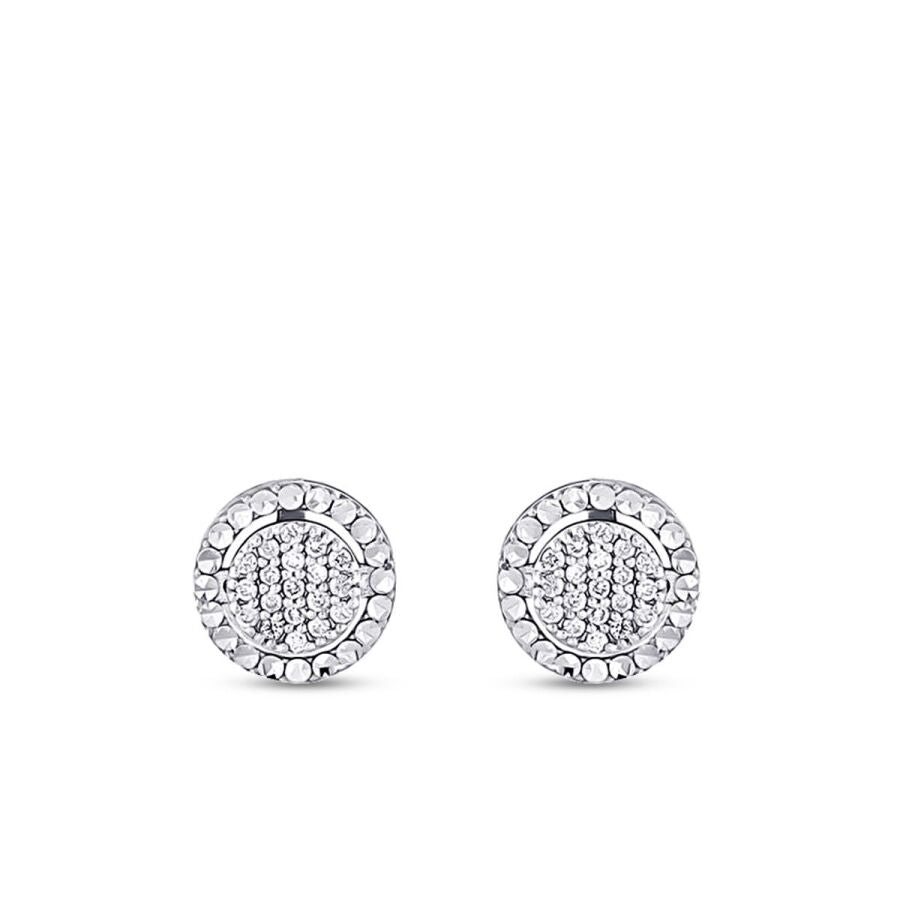 0,18 Carat Diamond Oval Earrings