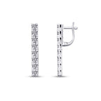 1,46 Carat Diamond Tennis Earrings
