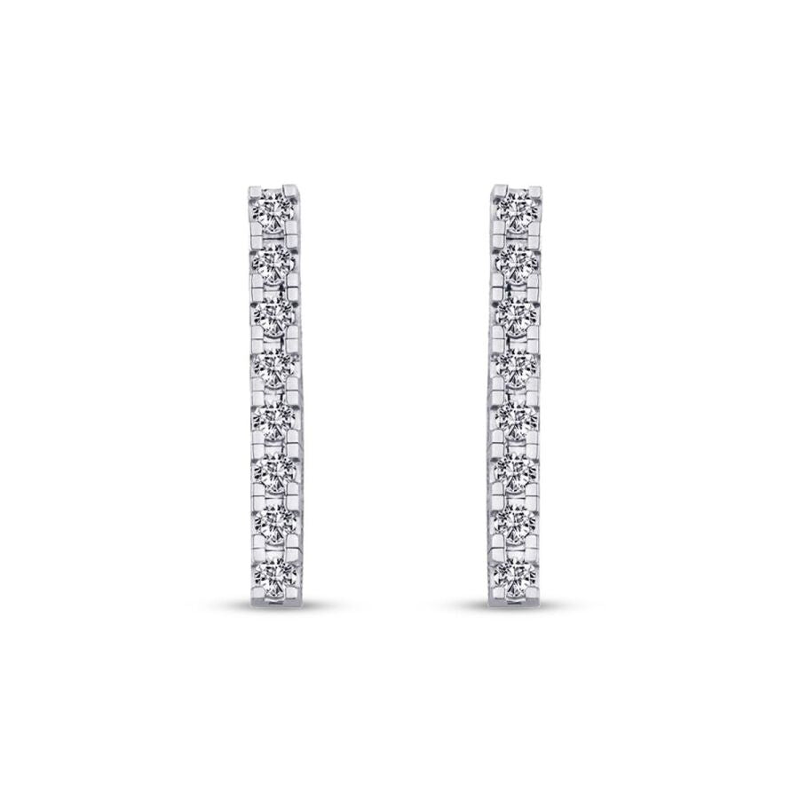 1.46 Carat Diamond Tennis Earrings