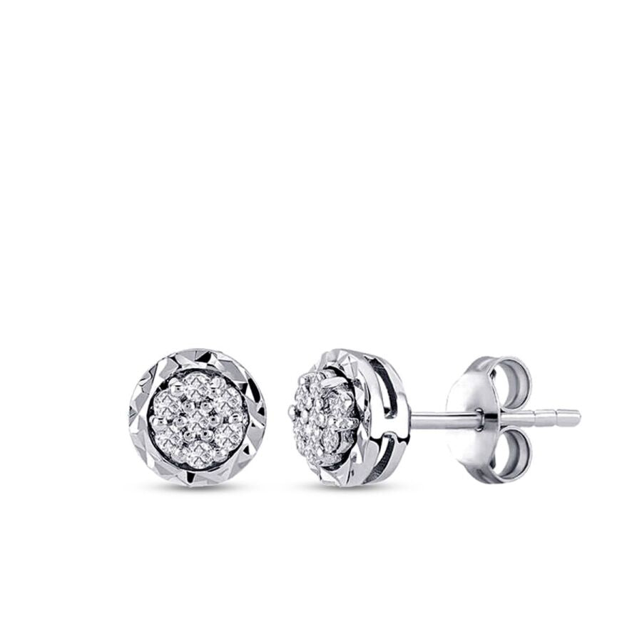 0,25 Carat Diamond Round Earrings