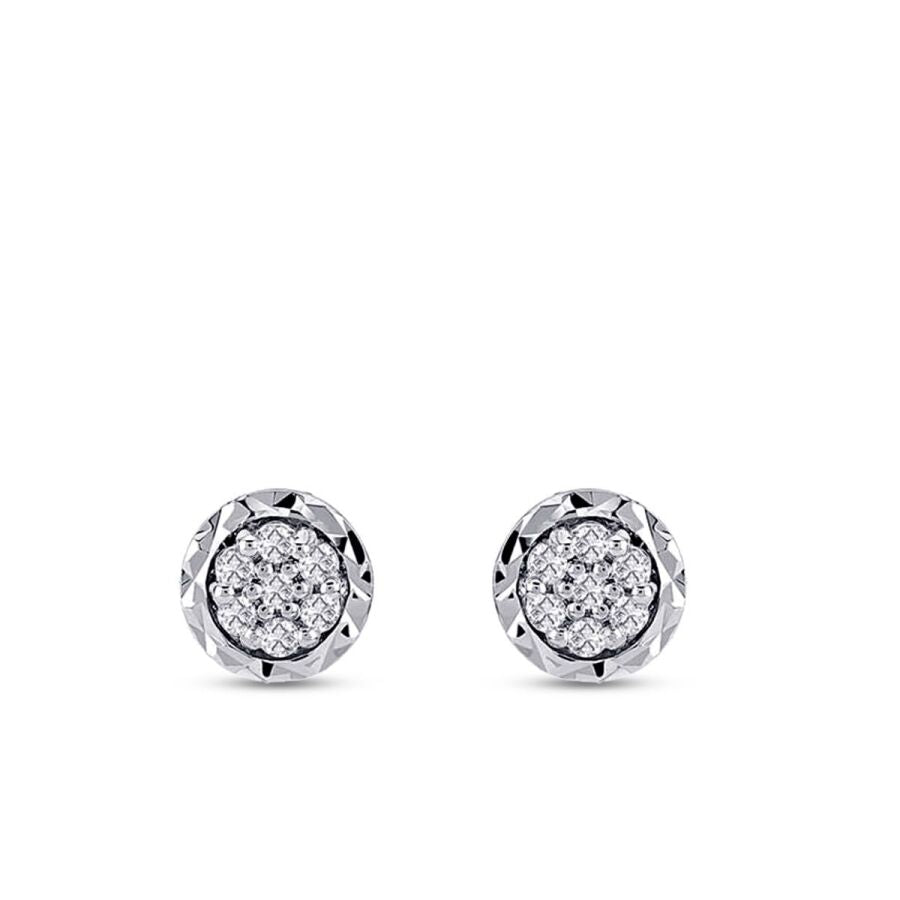 0,25 Carat Diamond Round Earrings