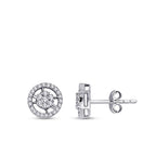 0,34 Carat Diamond Round Earrings
