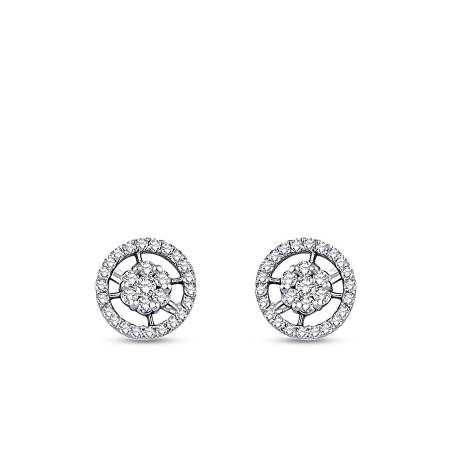 0,34 Carat Diamond Round Earrings