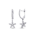 0,35 Carat Diamond Flower Earrings