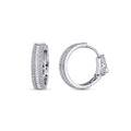 1,16 Carat Diamond Hoop Earrings