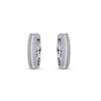 1,16 Carat Diamond Hoop Earrings