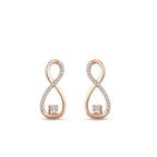 0,12 Carat Diamond Infinity Earrings