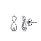 0,12 Carat Diamond Infinity Earrings