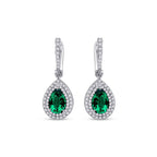 2,99 Carat Diamond Colored Stone Earrings