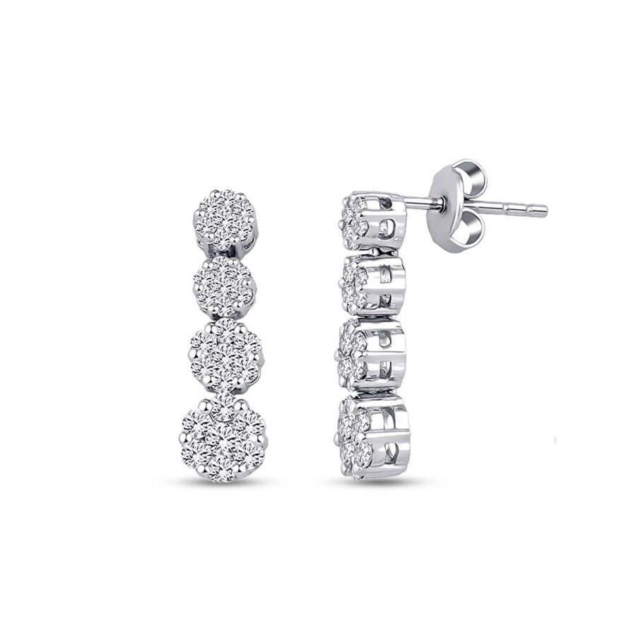 0,88 Carat Diamond Trend Earrings