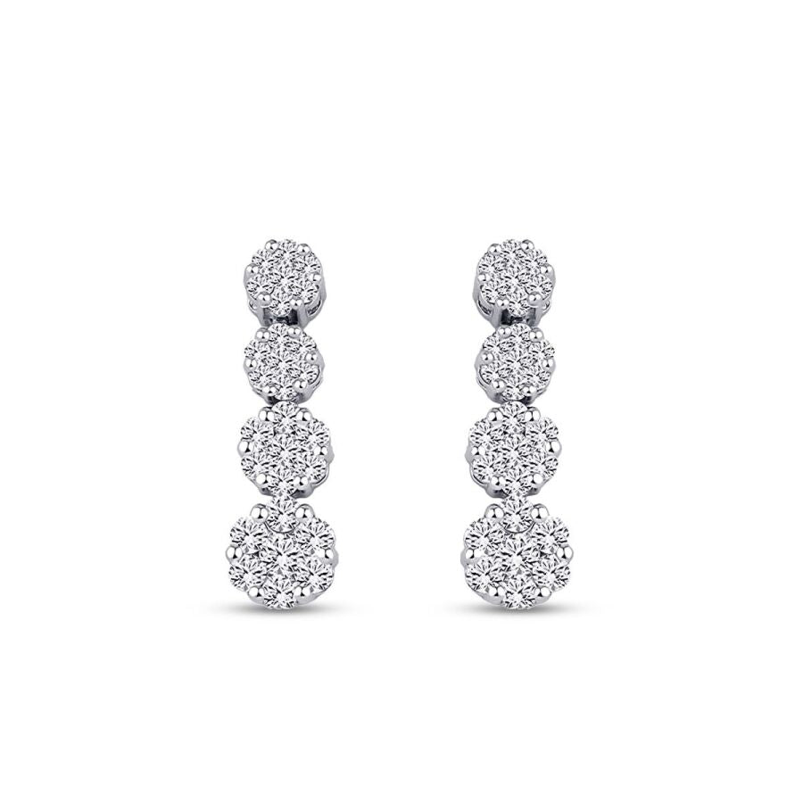 0.88 Carat Diamond Trend Earrings