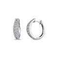 0,77 Carat Diamond Hoop Earrings