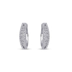 0,77 Carat Diamond Hoop Earrings