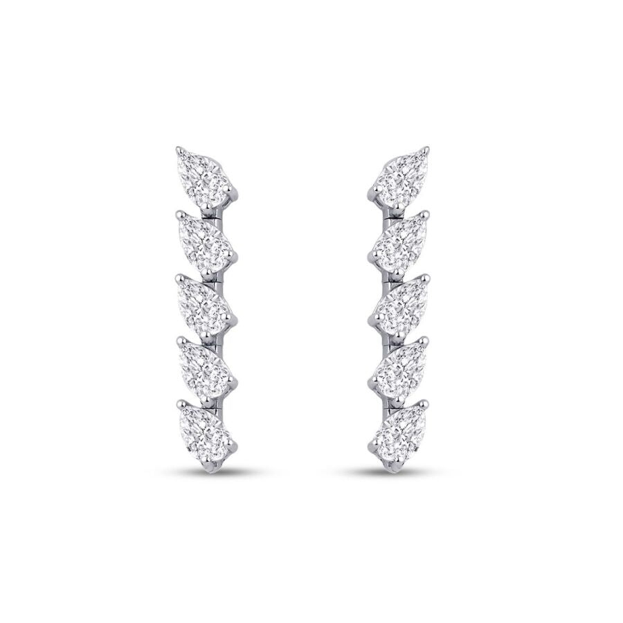 2,36 Carat Diamond Aurora Earrings