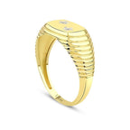 Gold Stone Star Trend Ring