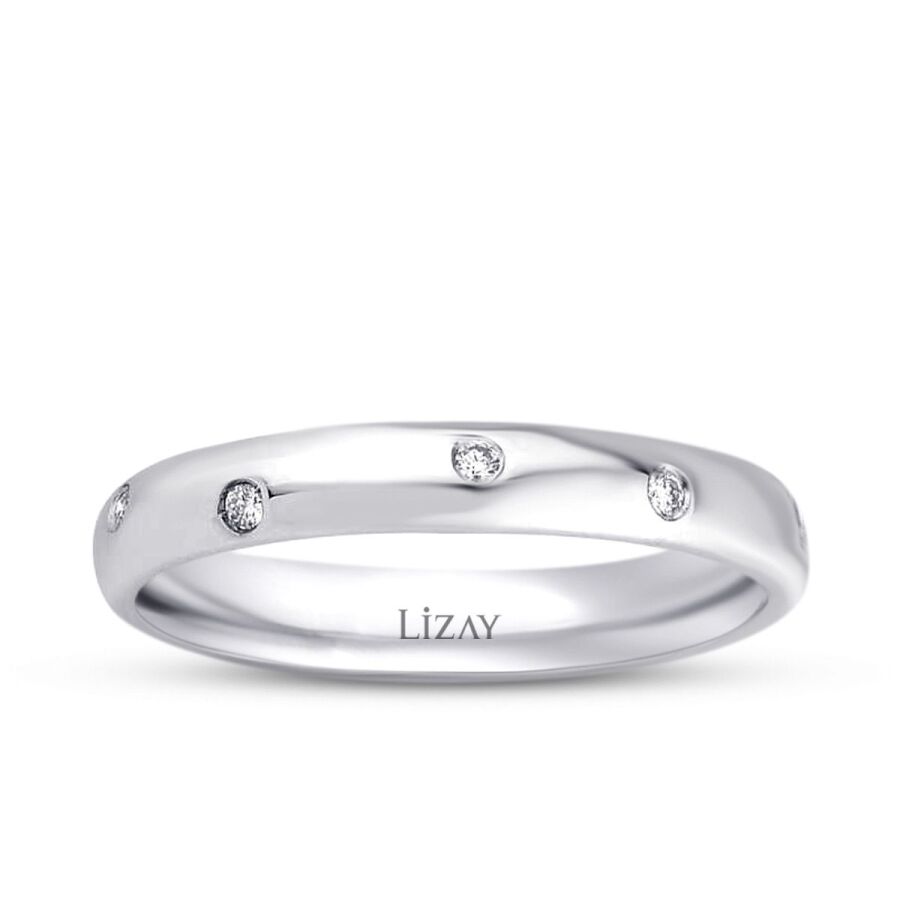 0,08 Carat Diamond Wedding Band