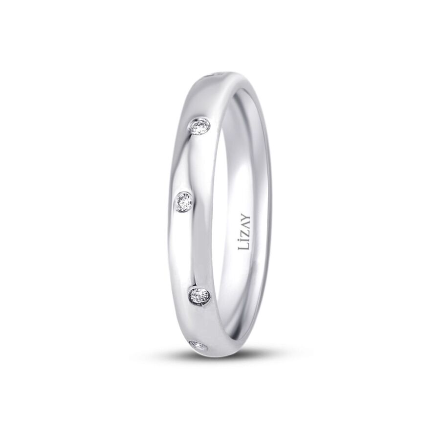 0,08 Carat Diamond Wedding Band