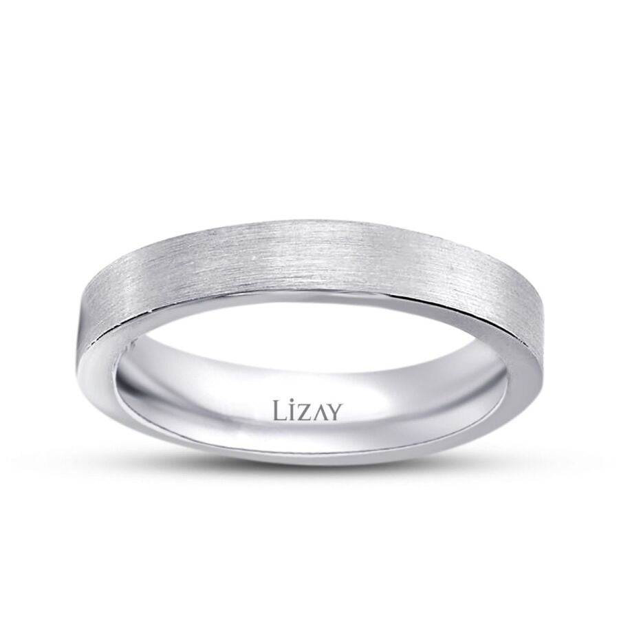 White Gold Plain Wedding Band