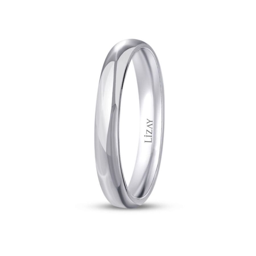 White Gold Classic Wedding Band
