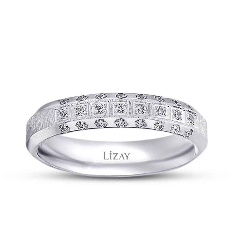 Classic Gold Pave Wedding Band